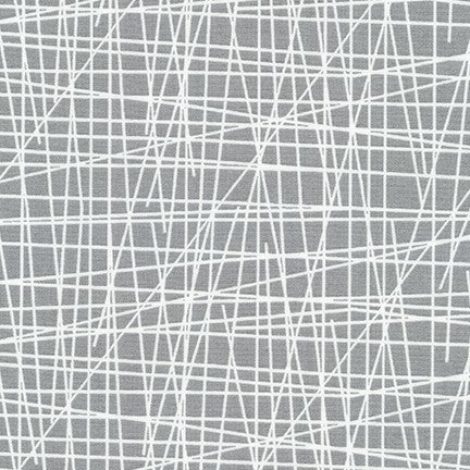 Violet Craft Modern Classics, Lines in Grey, per half-yard