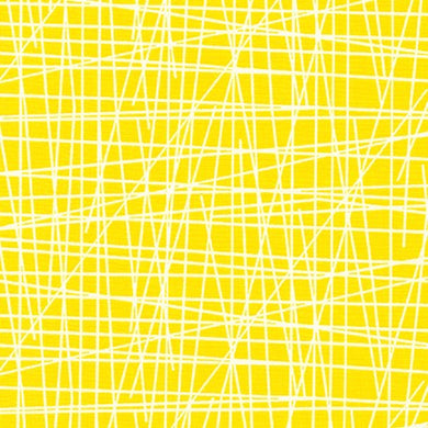 Violet Craft Modern Classics, Lines in Citrus, per half-yard