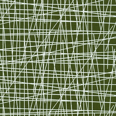 Violet Craft Modern Classics, Lines in Avocado, per half-yard