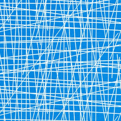 Violet Craft Modern Classics, Lines in Paris Blue, per half-yard