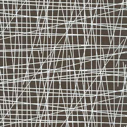 Violet Craft Modern Classics, Lines in Otter, per half-yard