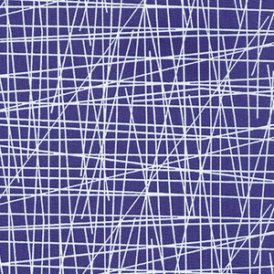 Violet Craft Modern Classics, Lines in Periwinkle, per half-yard