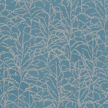 Winter Shimmer, Starry Night Branches with Metallic Accents, 1Y (End of Bolt)