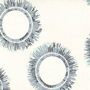 Winter Shimmer, White Circles, per half-yard (with Metallic Accents)