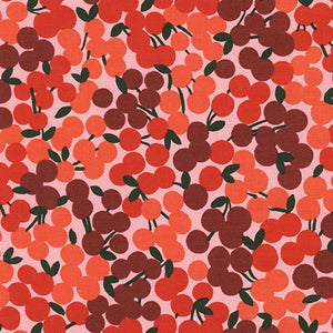 Wishwell Cheery Blossom, Cherries Cherry, per half-yard